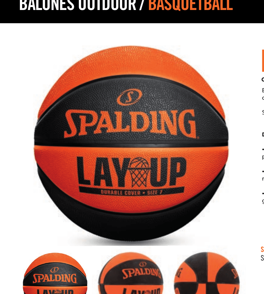 Lay Up Naranja/Negro