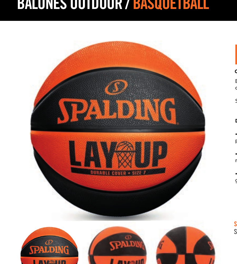 Lay Up Naranja/Negro